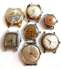 Vintage 1930's -70's Men's Timex Vantage Waltham Watches 4 Parts / Repair As-Is