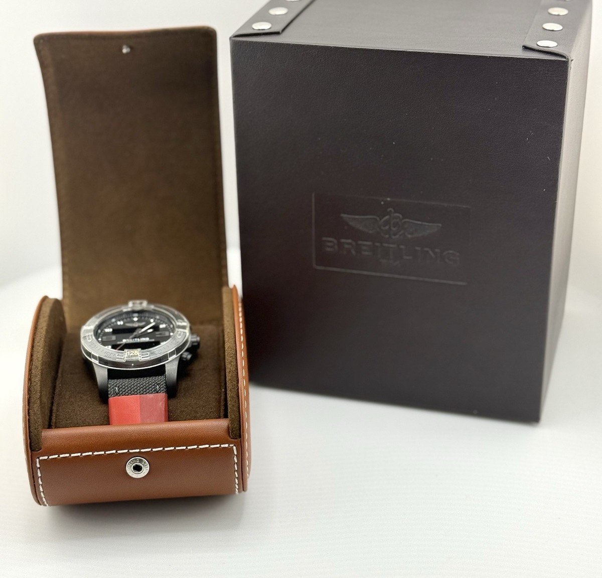 BREITLING 時計ケース ブラウン BREITLING 時計ケース ブラウン