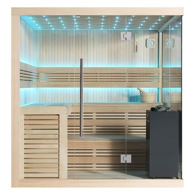 AWT Sauna B1115B , Hemlock, 200x200, 9kW Virta Bi-O