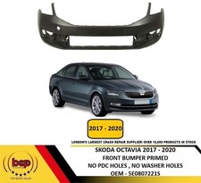 SKODA OCTAVIA 2017 - 2020 FRONT BUMPER NO PRIMER 5E0807221S INSURANCE APPROVED