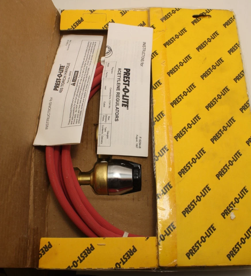 Conjunto de fontaneros Prest-O-Lite para cilindro B 30x37 como nuevo en caja Foto 4 de 4