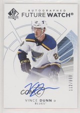 2017-18 SP Authentic Auto Future Watch 112/949 Vince Dunn #153 Auto k1r