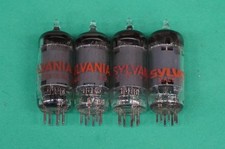 6AU6 A - SYLVANIA Brand - AUDIO GUITAR AMPLIFIER HAM RADIO TV tube - lot of 4