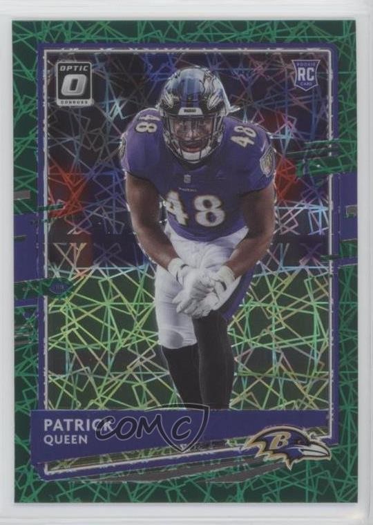 2020 Donruss Optic Rookies Green Velocity Prizm Patrick Queen #118 Rookie RC 1u6