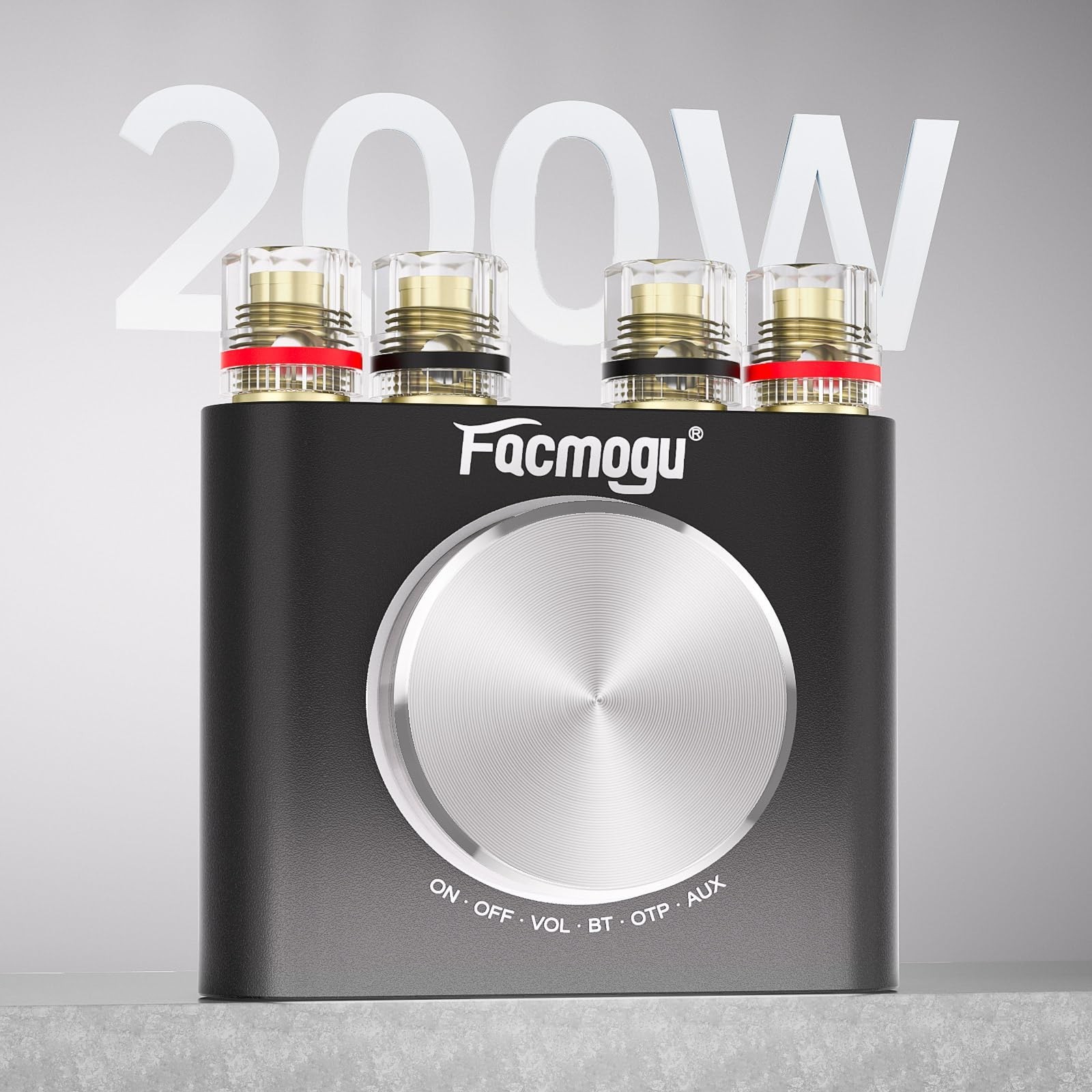 Facmogu M6 200W Mini Bluetooth 5.0 Audio Power Amplifier, 100Wx2 Dual Channel...