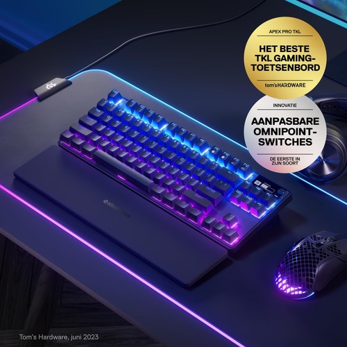 SteelSeries Apex Pro TKL Wireless Gaming Keyboard (2023) - FR Azerty Layout - Photo 4/8