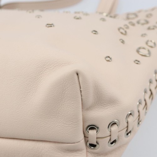 Sac à main Salvatore Ferragamo Gancini cuir rose argent authentique gh1927 - Photo 15/23