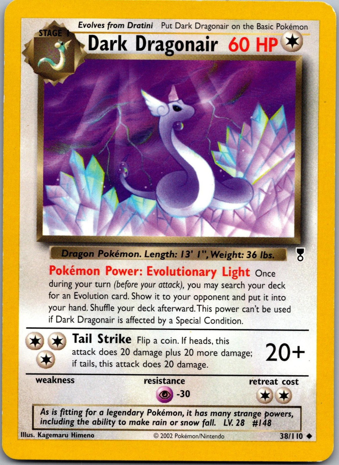 Dark Dragonair 38/110 Uncommon Legendary Collection Pokemon Near Mint