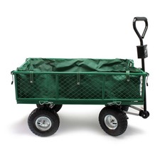 Folding Wagon Collapsible Trolley Cart with Wheels 200kg Load for Camping Garden