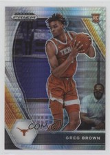 2021-22 Panini Prizm Draft Picks Hyper Prizm Greg Brown III #27 Rookie RC 0y59