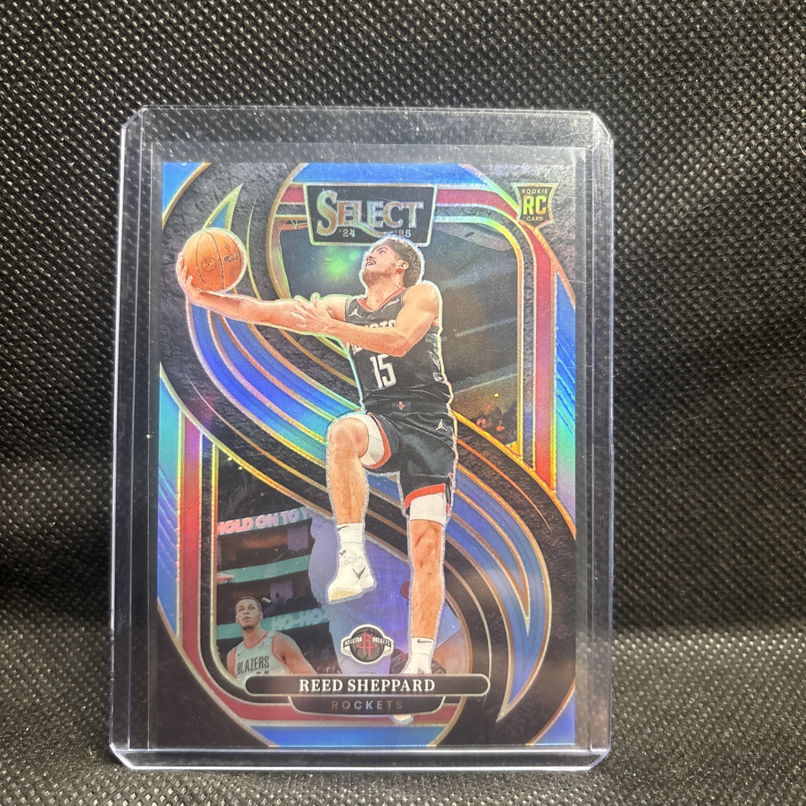 2024-25 Panini Select Reed Sheppard Rockets RC Premier Level Light Blue /299