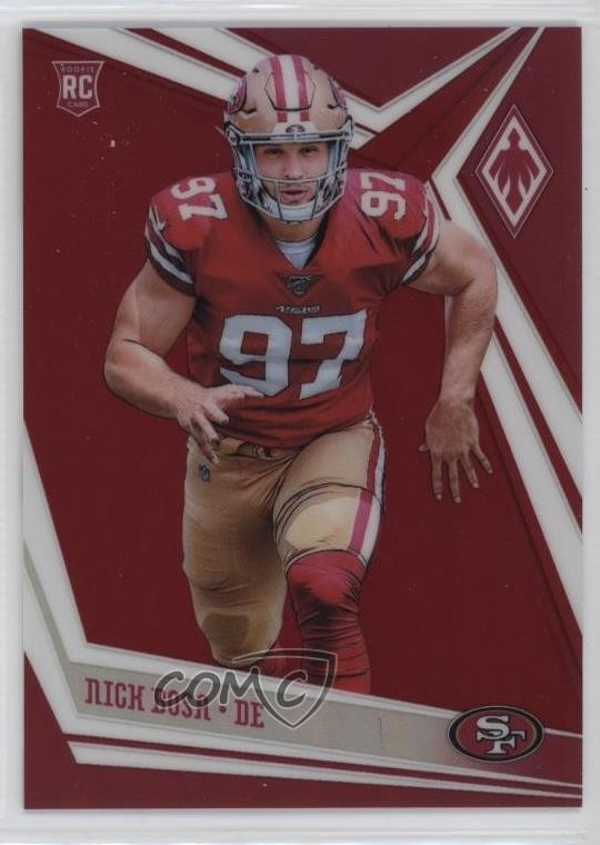 2019 Panini Phoenix Rookies Red 46/299 Nick Bosa #108 00bq