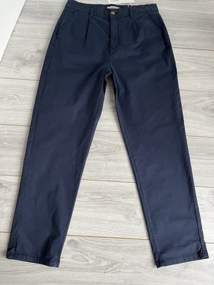 NEU Esprit Damen Hose Chino Größe 40 Länge 28 High Rise Marine Stretch