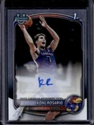 2025-26 Bowman Kohl Rosario Chrome Auto Autograph 1st Prospect #CPA-KR Jayhawks