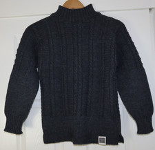 Maglione Berties Of Bay Gansey lana inglese nero - grigio uomo taglia XS OTTIME CONDIZIONI