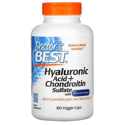 Doctor's Best Hyaluronsäure + Chondroitinsulfat 180 vegetarische Kapseln