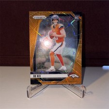 2024 Panini Prizm Football Bo Nix Orange Lazer Prizm Rookie #309🔥🔥🔥