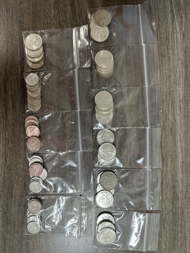 $11 Face Value Lot of Canadian Circulation 50% Pure Silver Coins (1968) - Picture 1 of 4