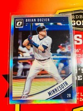 2018 Donruss Optic #74 Brian Dozier Twins V124 HOLO REFRACTOR SILVER