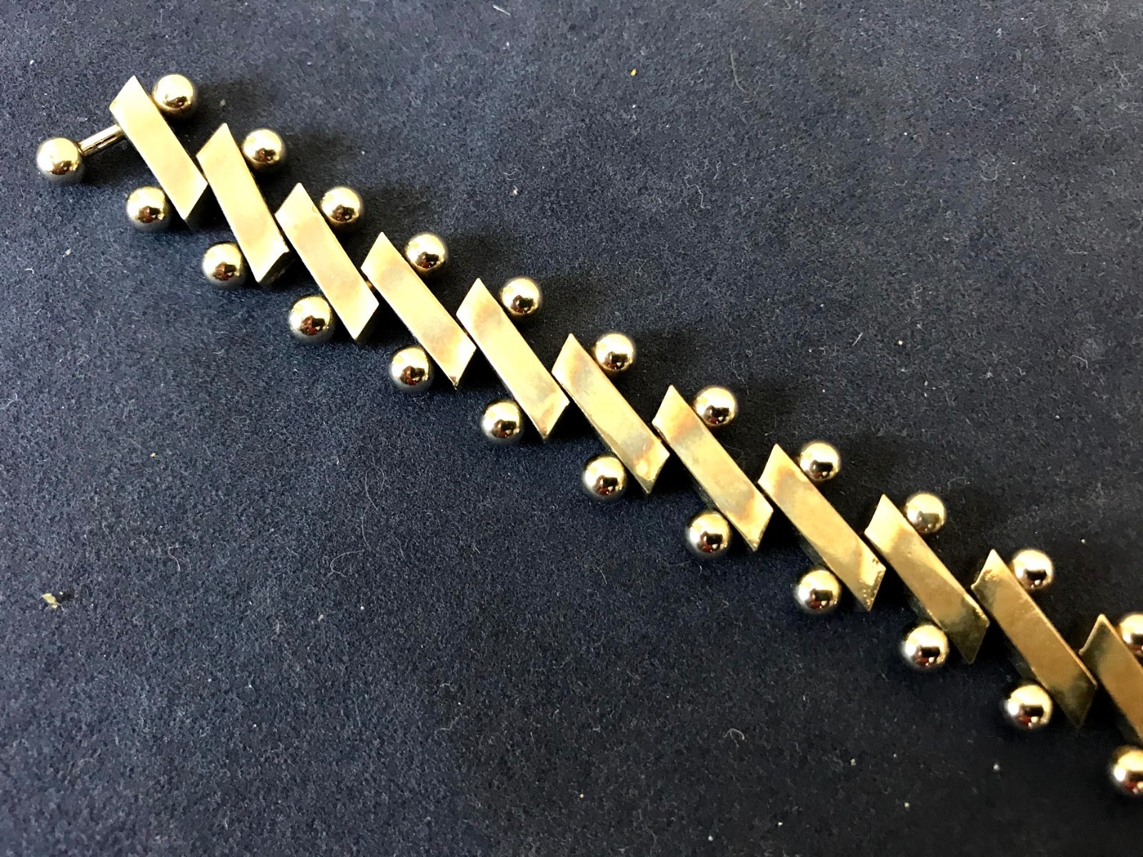 Modernist Solid 925 Sterling Silver Bracelet 32 g… - image 2