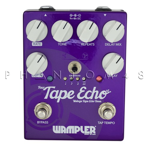 Wampler - Faux Tape Echo - Delay - Electric Guitar Effects Pedal - V2 - Picture 2 of 3