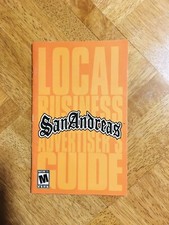 San Andreas PLAYSTATION 2 Local Business Advertisers Guide Used