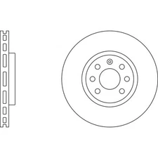 Apec Blue Brake Disc - Front SDK6271 Fits Vauxhall Astra and Opel Astra
