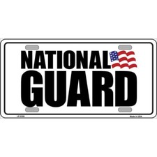 MINI Size 4"x2.2" License Plate Metal Sign for Home National Guard