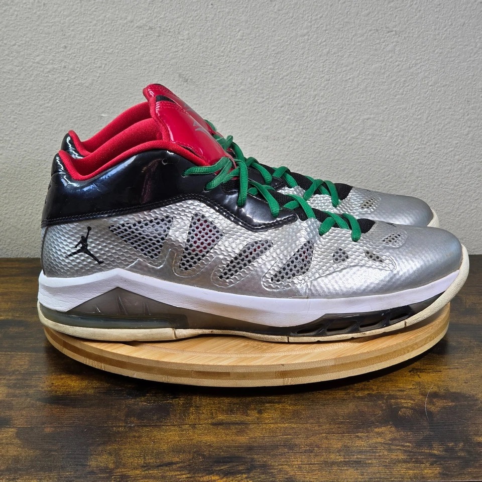 Zapatos para hombre Jordan Melo M8 Advance talla 10,5 metálicos plateados negros Foto 4 de 4