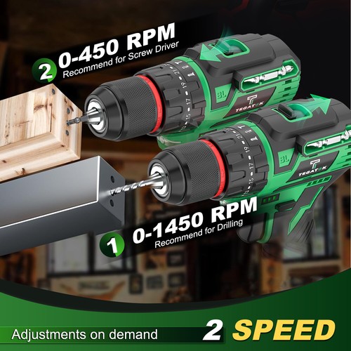 20V Cordless Brushless Drill Set, 1/2 Inch Keyless Chuck, Battery Included - Picture 7 of 21