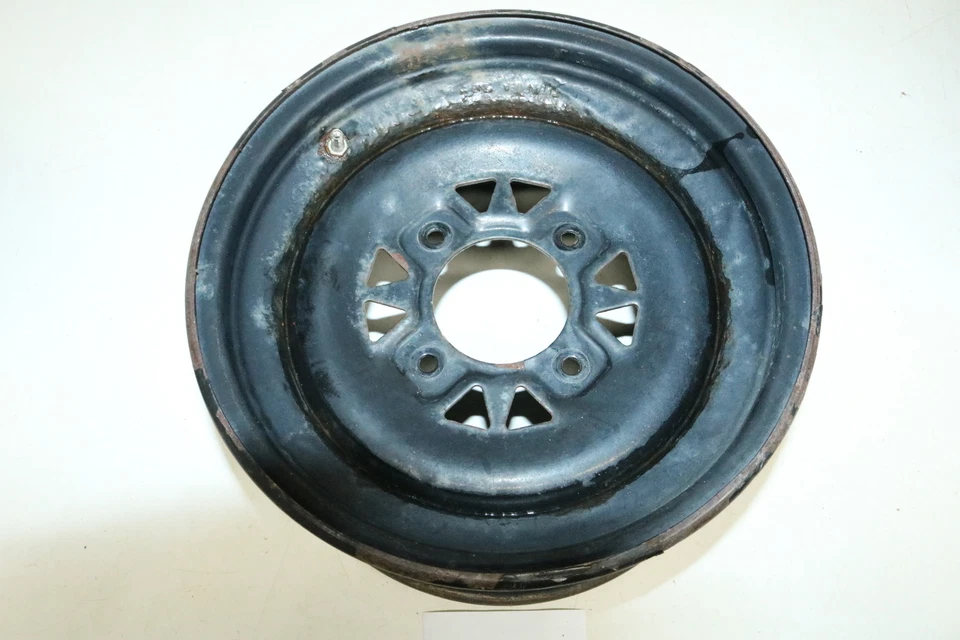 2001 Arctic Cat 500 4x4 Automatic Front Wheel Rim Steel Black 12x6.5 - Image 2 of 4