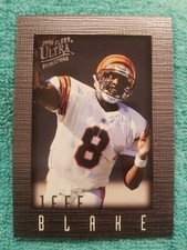 1996 FLEER ULTRA SENSATIONS PEWTER JEFF BLAKE #22 CINCINNATI BENGALS