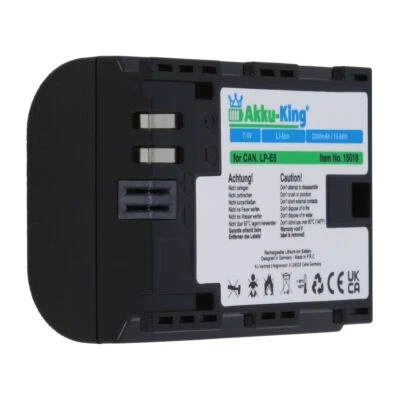 MARKENLOS Akku-King Akku für Canon LP-E6 Infochip für Canon EOS 70D 60D 60Da 7D Mark II 6D