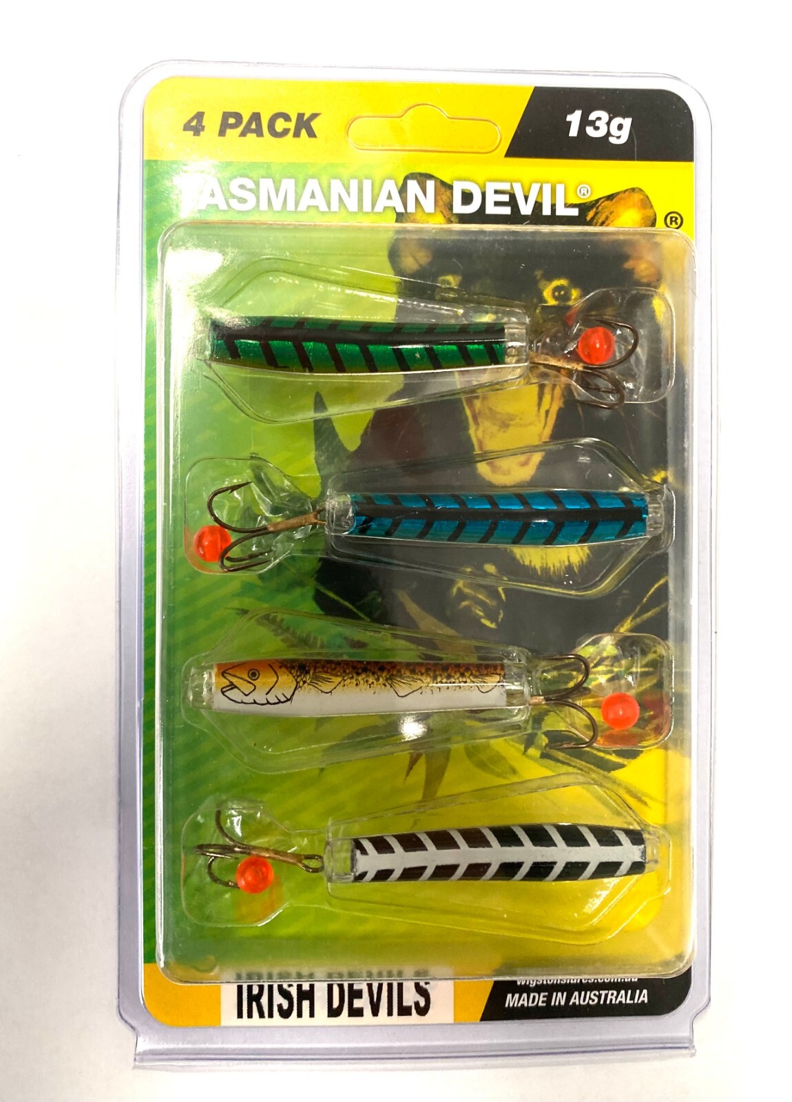 Tasmanian Devils 4 Lure Pack 13g/20g Irish Devils Trout Predator