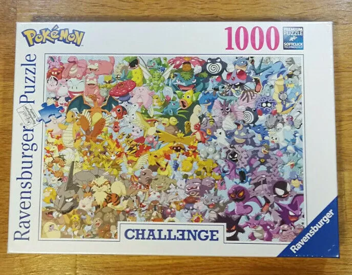 Pokémon puzzle, 1000 pieces. This was very fun to do. : r