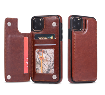 Leather Flip Magnetic Wallet Card Holder Case Cover For iPhone 12