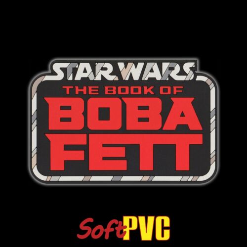 Kenner STAR WARS Vintage style "The Book of Boba Fett" toy logo soft PVC coaster - Picture 2 of 6
