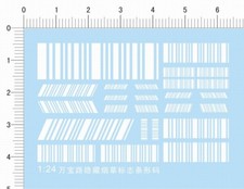 1/24 decals for Racing cars white 357