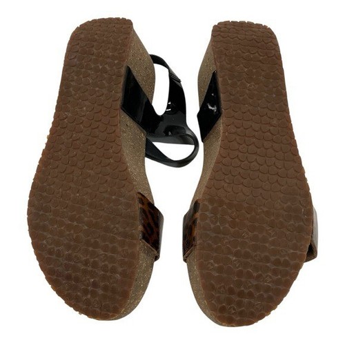 Mephisto Bayton Animal Print 2 Tone Comfort Wedge Leder Sandalen Damen 39 - Bild 11 von 13