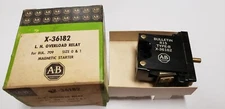 Allen-Bradley X-36182 LH Overload Relay for 709 Size 0 & 1 OLD STOCK