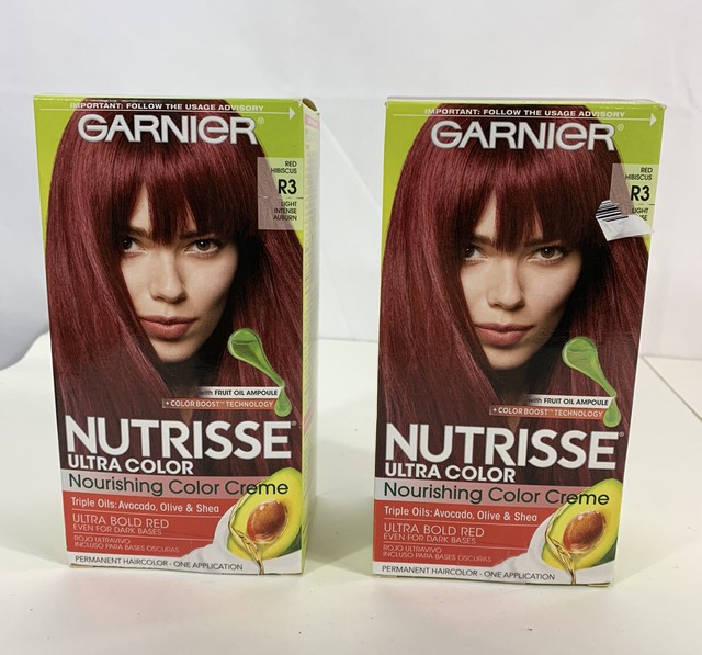 Garnier Nutrisse Haircolor R3 Light Intense Auburn Nourishing Color