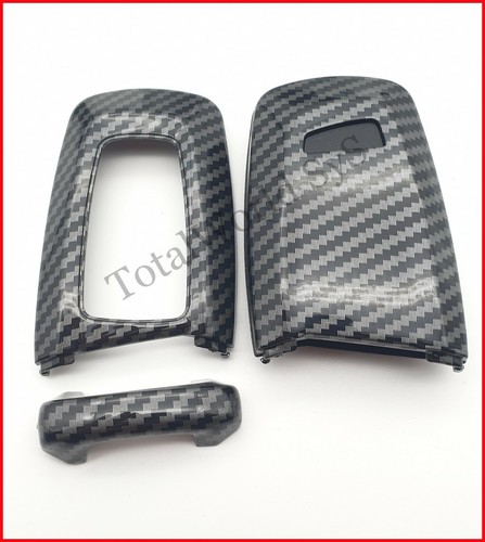 Llavero funda cubierta carcasa completa para BMW 1 2 3 4 5 6 7☆ patrón de fibra de carbono☆ - Imagen 8 de 10