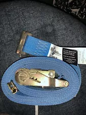 DC Cargo E-Track Ratcheting Straps Cargo Tie-Down Blue 2 Inches x 20 Ft 220RSEF