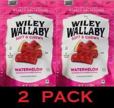 2x Wiley Wallaby Soft & Chewy WATERMELON Gourmet Australian Licorice 10oz 2 PACK