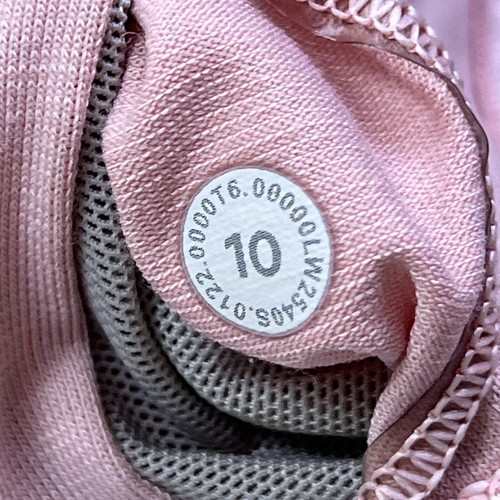Lululemon Energy BH 10 Neutral Blush Pink leichte Stütz Träger Sport W2540S - Bild 4 von 7