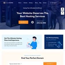 Web Hosting Business Websites Design for Sale with Free VPS Web Hosting