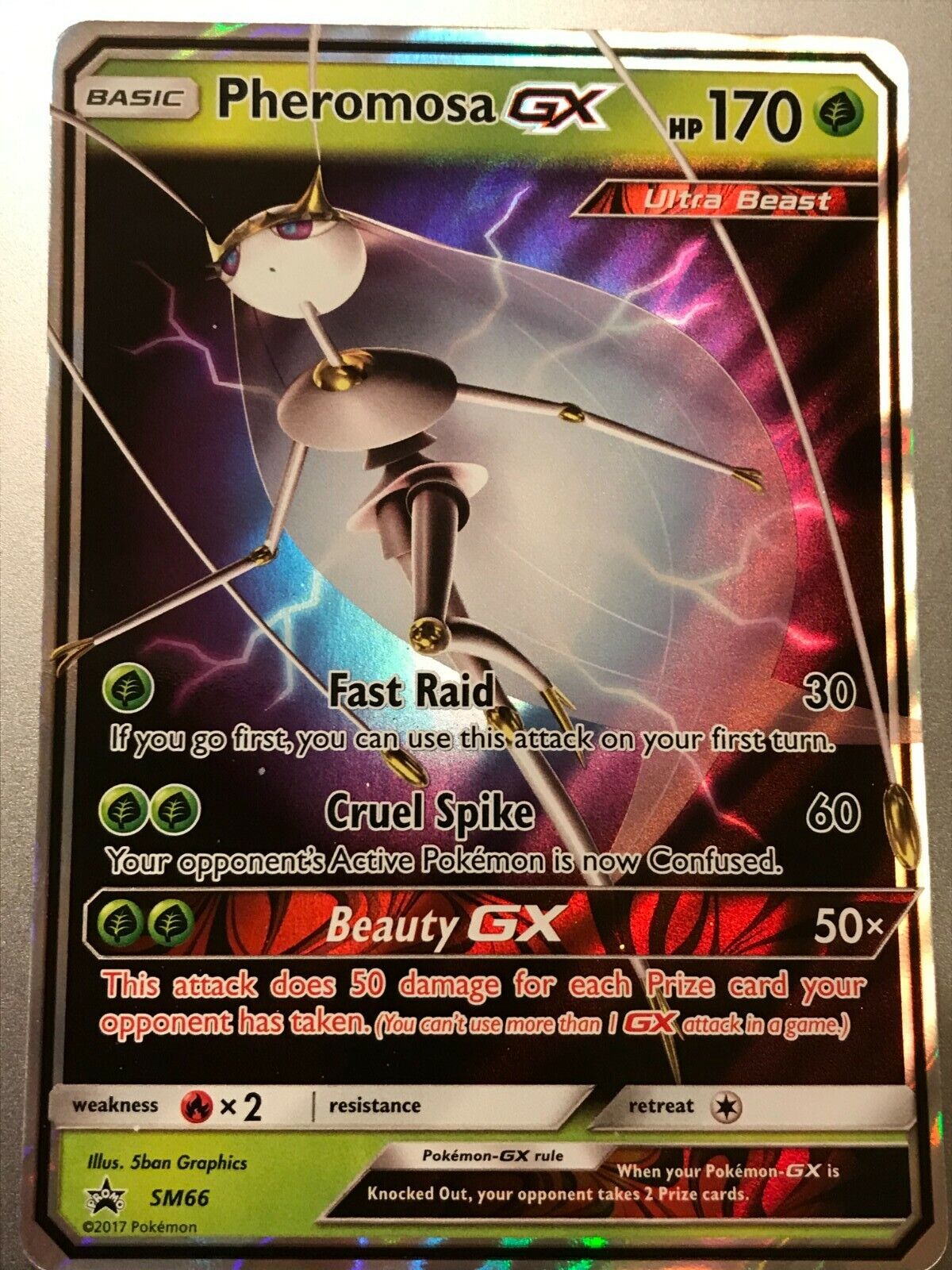 Pokemon Ultra Beasts GX Box Pheromosa Trading Cards 