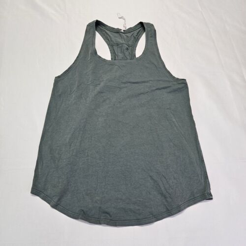 Lululemon Tank Top Running Womens Green Relaxed Shirt Sz. 6 Small