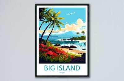 Big Island Reisedruck Wandbild Big Island Wandbehang Wohndeko Big Island G