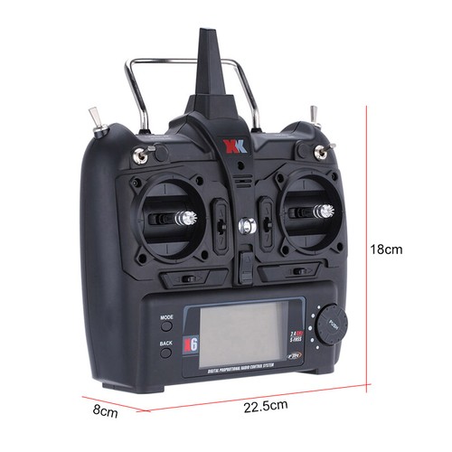 Wltoys XK X6 Transmitter for K124 K100 K110 K123 RC Helicopter Remote Controller - Picture 8 of 10